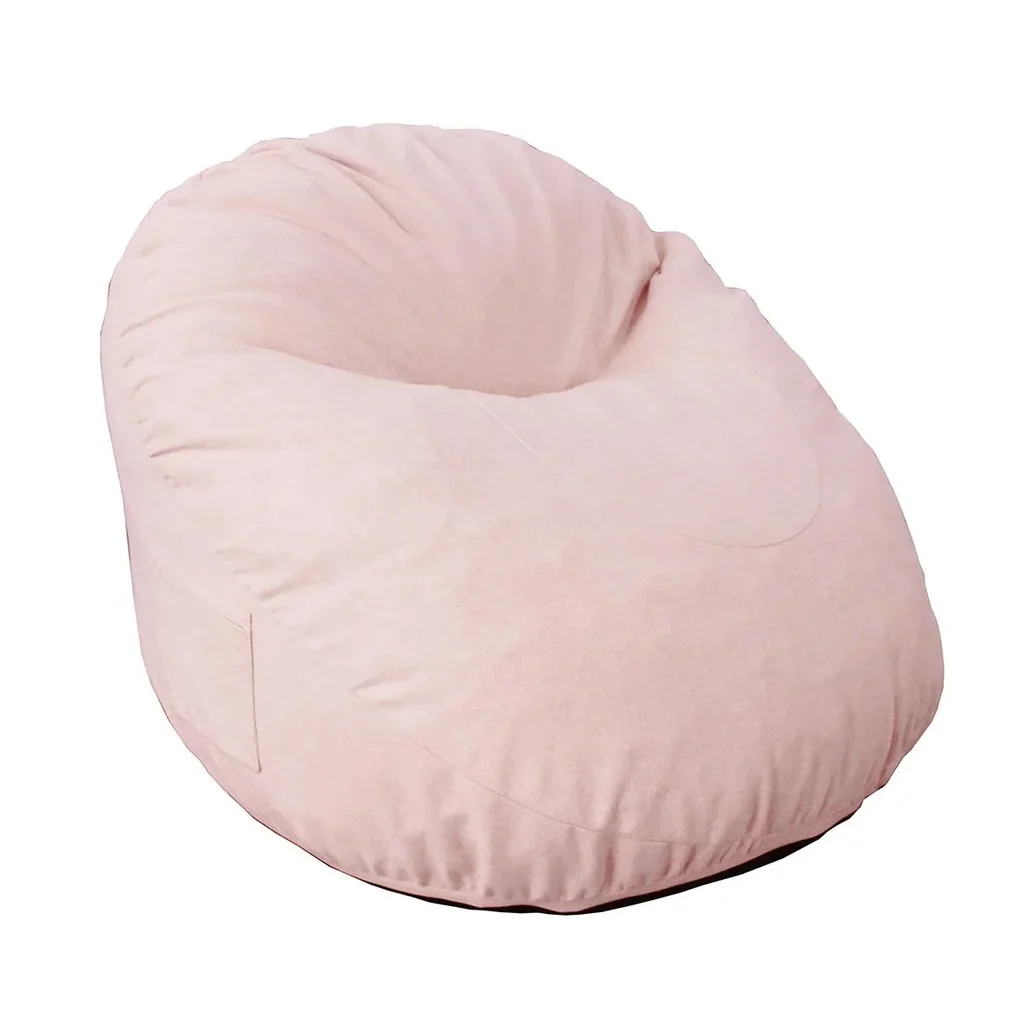 Sitzsack aufblasbares Sofa Bodensessel Sitzkissen gepolstert mit 2 Seitentaschen waschbar für Wohnzimmer Liege Schlafzim