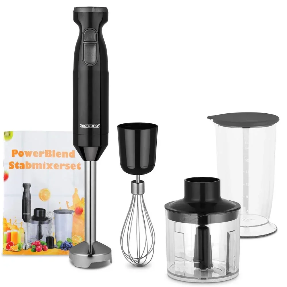 Stabmixer-Set aus Edelstahl
