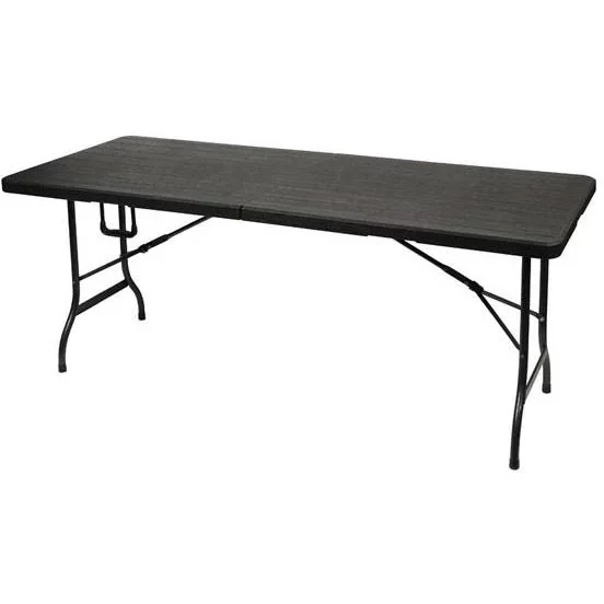 Klapptisch - Campingtisch - Klapptisch - Holzoptik - 180 X 75 X 74 cm