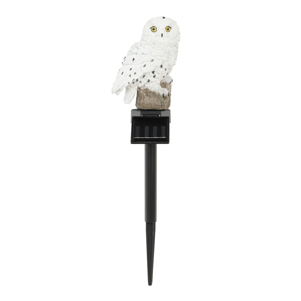 LED Solar Schneeeule Gartenstecker