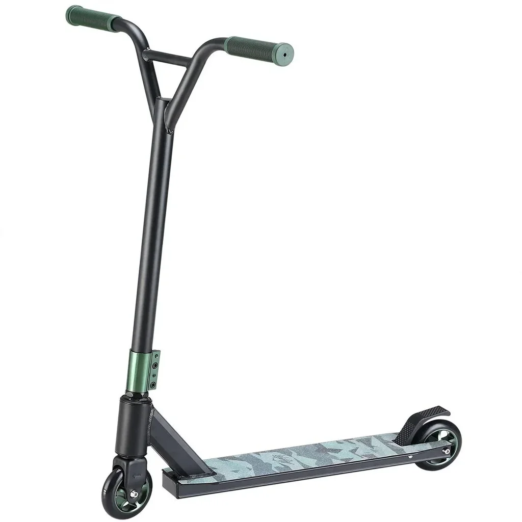 Premium Stunt Scooter - Camouflage / Grün - ABEC 9 - Aluminium