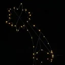 Falling Star - LED - Weihnachtsbeleuchtung - mit Zeitschaltuhr - 59 x 26 cm - Warm White