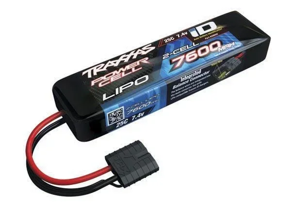 7600mAh 7,4V 2-Zellen 25C TRAXXAS LIPO mit iD-Stecker