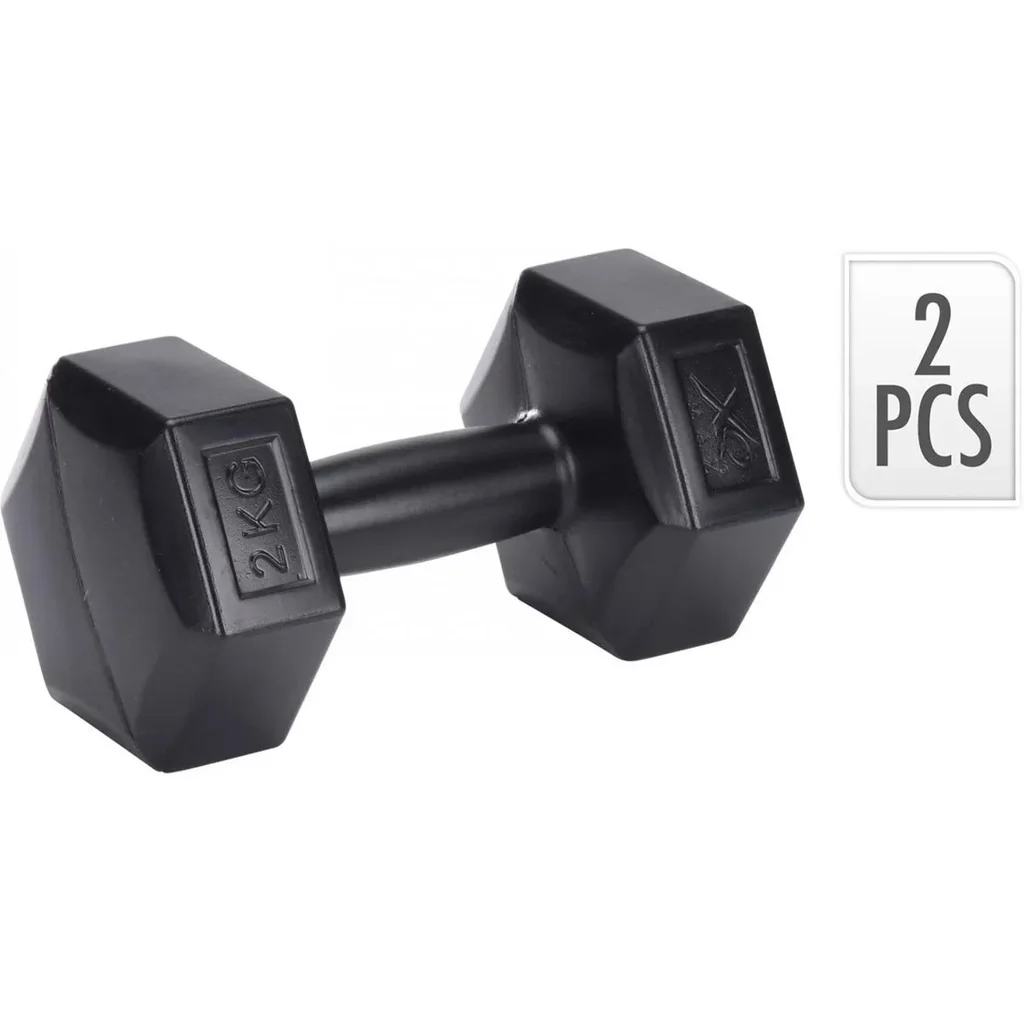 2 Stück Kurzhanteln - 2x 2KG - Schwarz