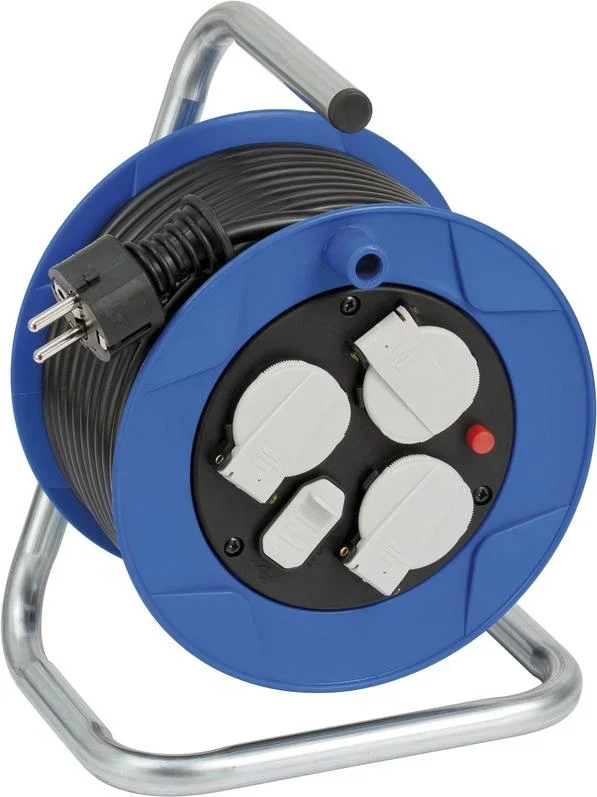 Kabeltrommel 3-fach mit USB für den Innenbereich, 15m
