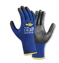 Nylon-Strickhandschuh TOUCH blau/ schwarz Gr. 10