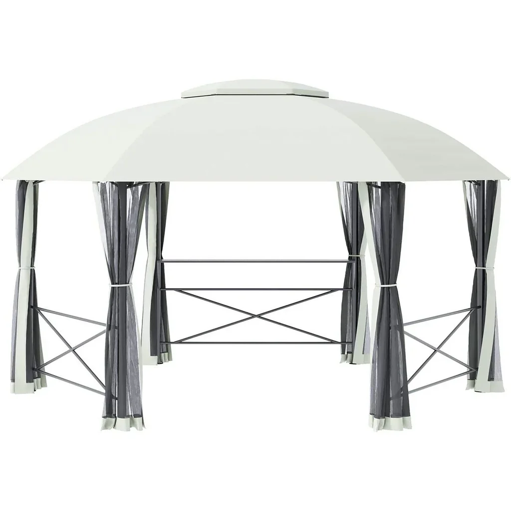 Pavillon - Weiß - 4 x 4 m