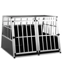 Hundetransportbox XXL 97x90x70cm Aluminium