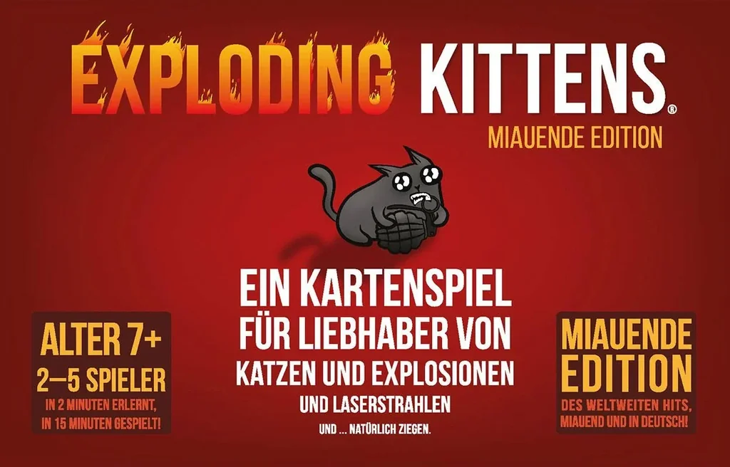 Gesellschaftsspiel Exploding Kittens Miauende Edition