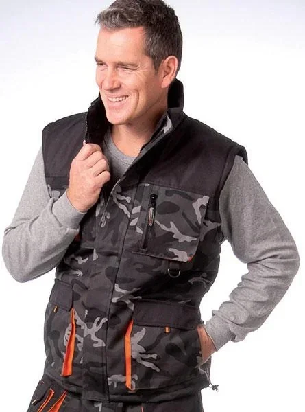 Arbeits Weste, Farbe camouflage, Gr. XXXL