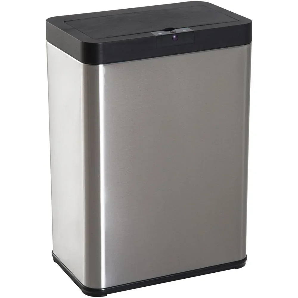 Mülleimer Automatik mit Infrarotsensor 52L Silber