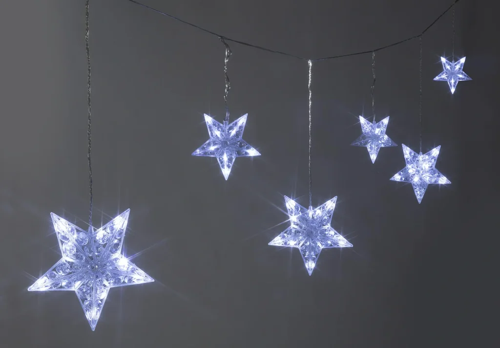 Lichterkette mit Sternen, 90 LED