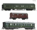 Wagenset 1 mit drei Wagen für den  Personenzug Freilassing  der Deutschen Bundesbahn