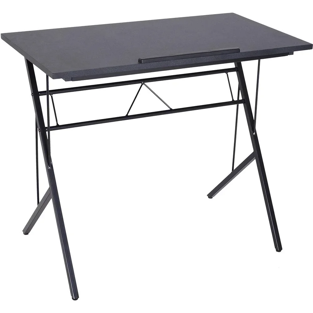 Laptoptisch neigbar Kinderschreibtisch Notebooktisch höhenverstellbar Schwarz 90 x 50 x (76 91) cm
