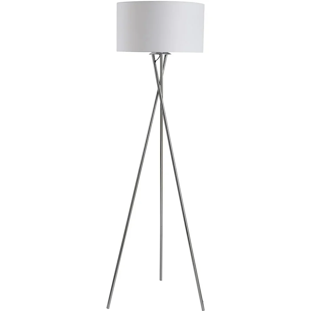 Stehlampe mit Stoffschirm