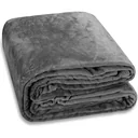 Mikrofaser-Decke 240x220cm - dunkelgrau