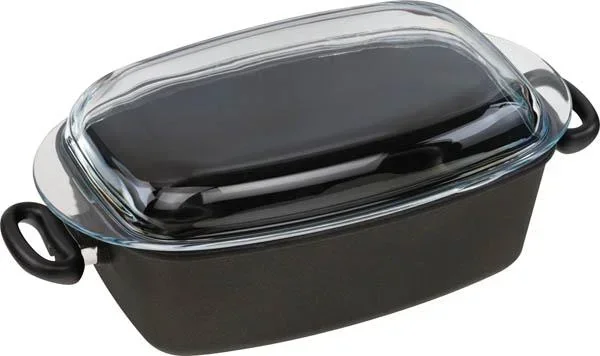Ovaler Bräter mit Deckel, 33 x 21 x 11 cm, 6 Liter