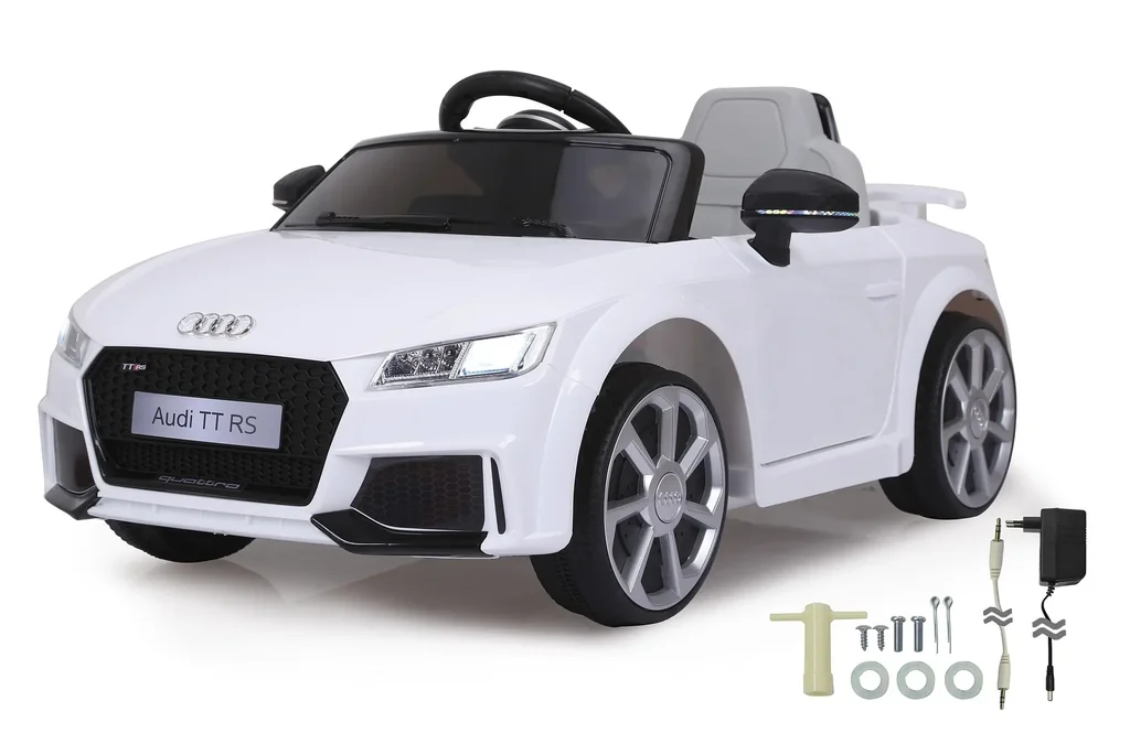 Ride-on Kinderfahrzeug, Audi TT RS, 12 Volt, Weiß