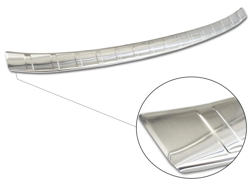Edelstahl Ladekantenschutz, Audi Q3 II / RS SPORTBACK SUV Coupe, 2019> gebürstet, weiche entgratete Kanten