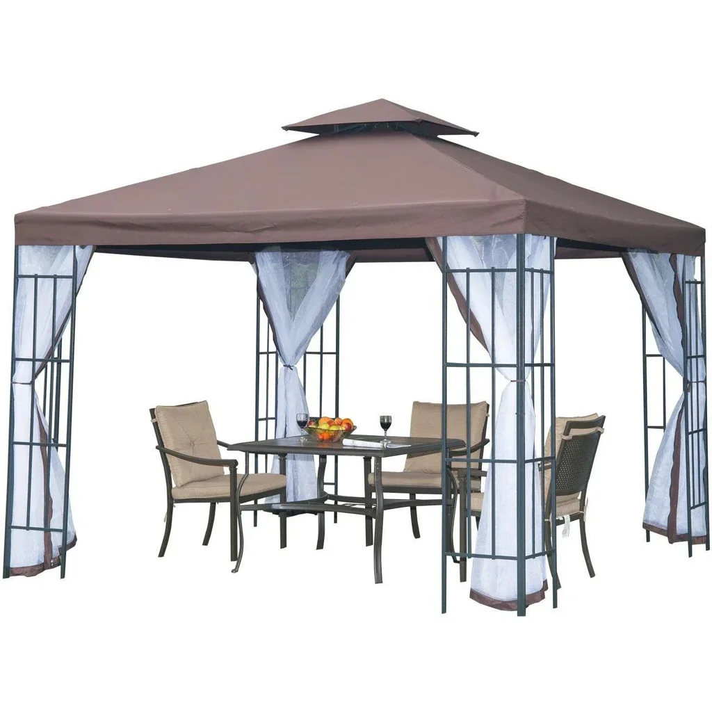 Gartenpavillon mit Doppeldach