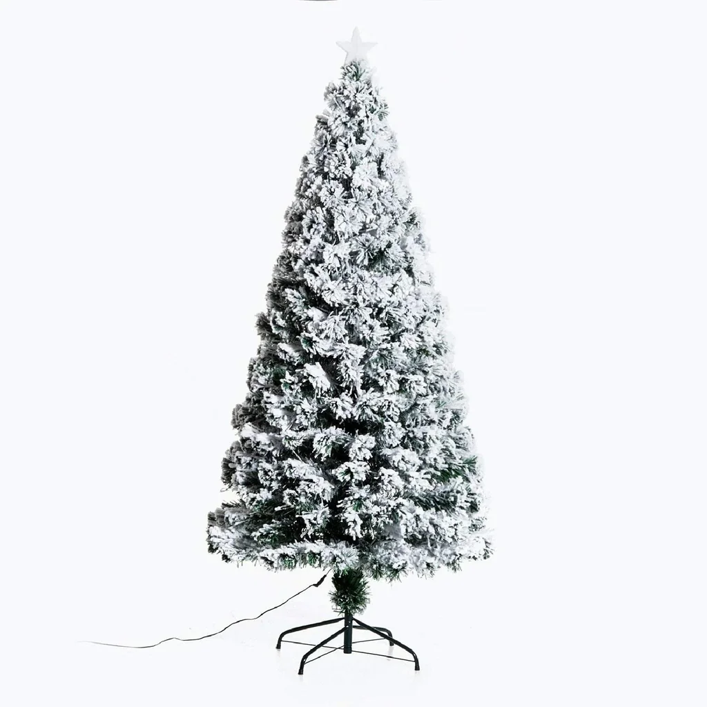 Weihnachtsbaum Tannenbaum LED Lichtfaser 180cm