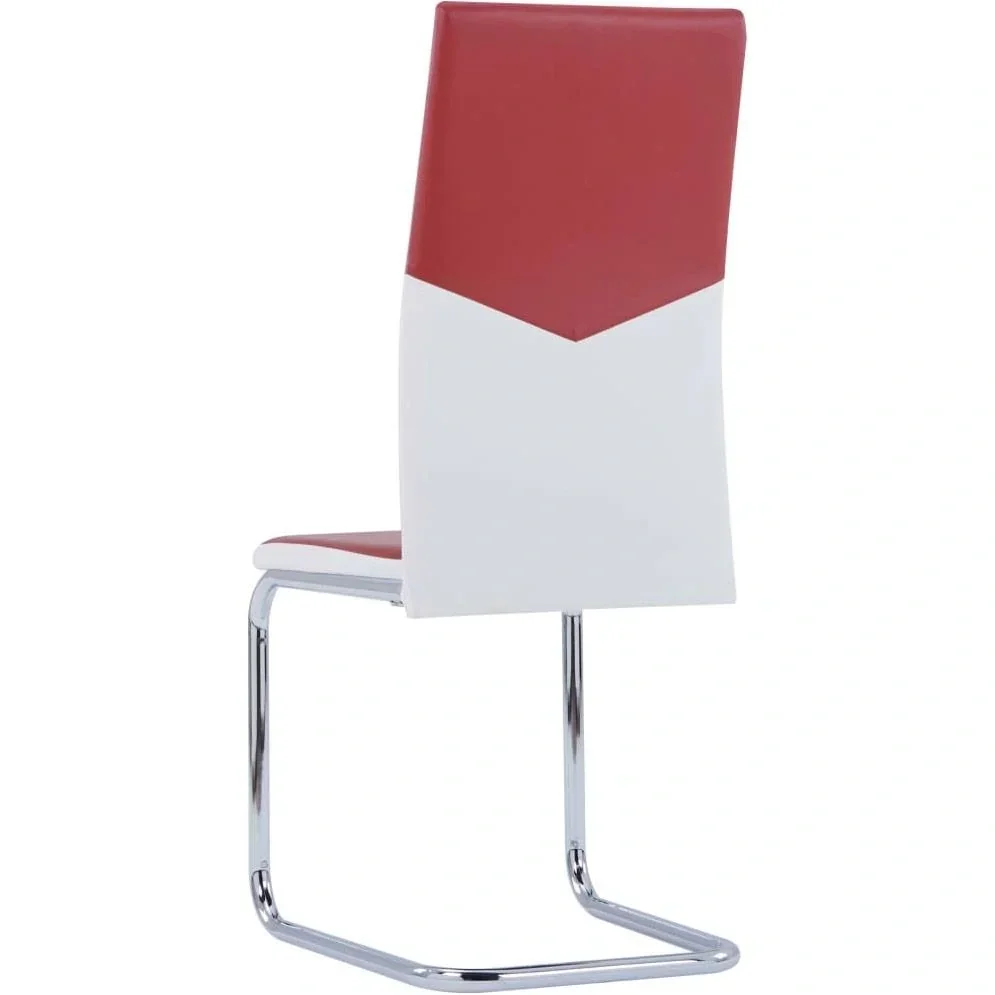 Esszimmerstühle 2-Sitzer Kunstleder weinrot