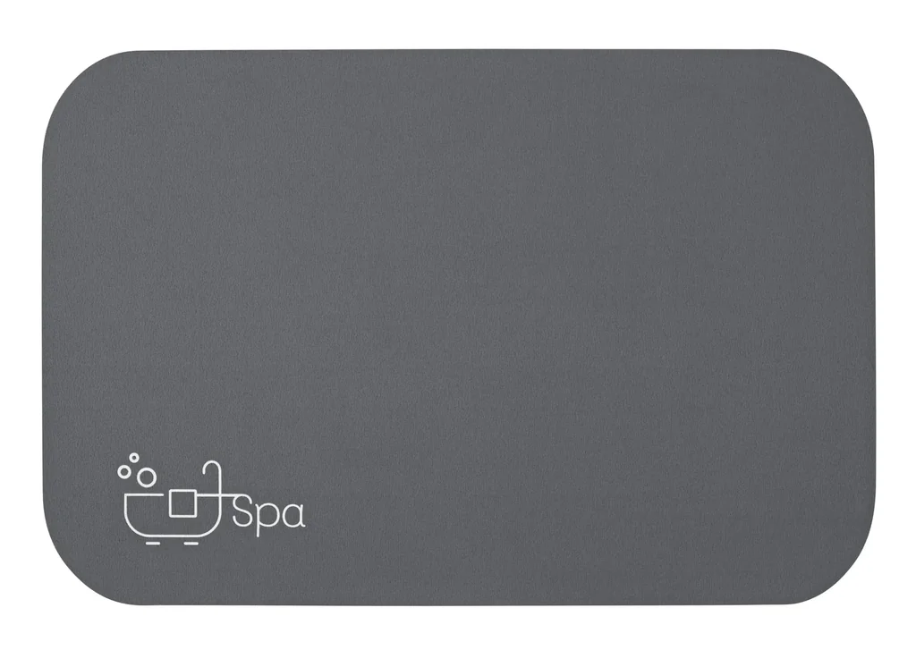 Superabsorbierende Badematte Spa, 40 x 60 cm dunkelgrau