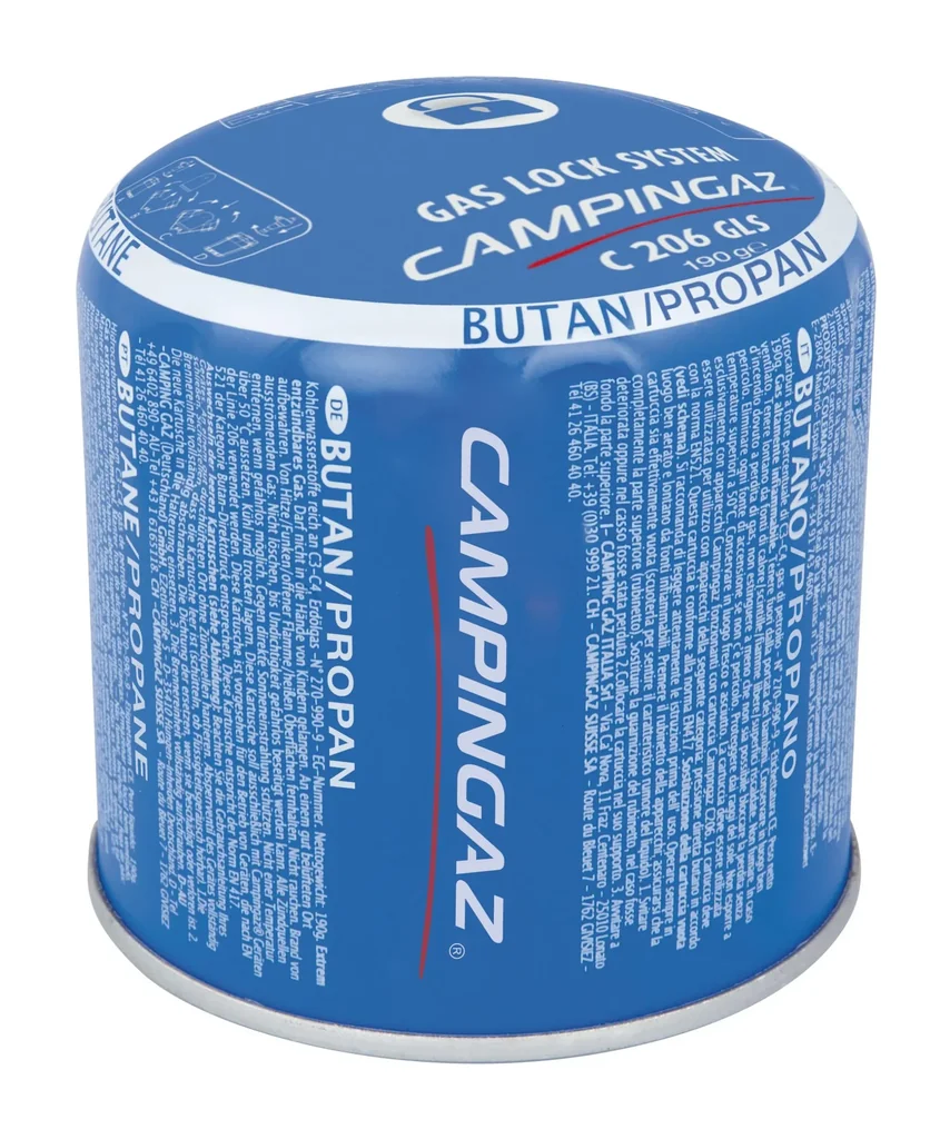 C 206 GLS, Stech-Gaskartusche, Gasgemisch 80/20 Butan / Propan,190 g