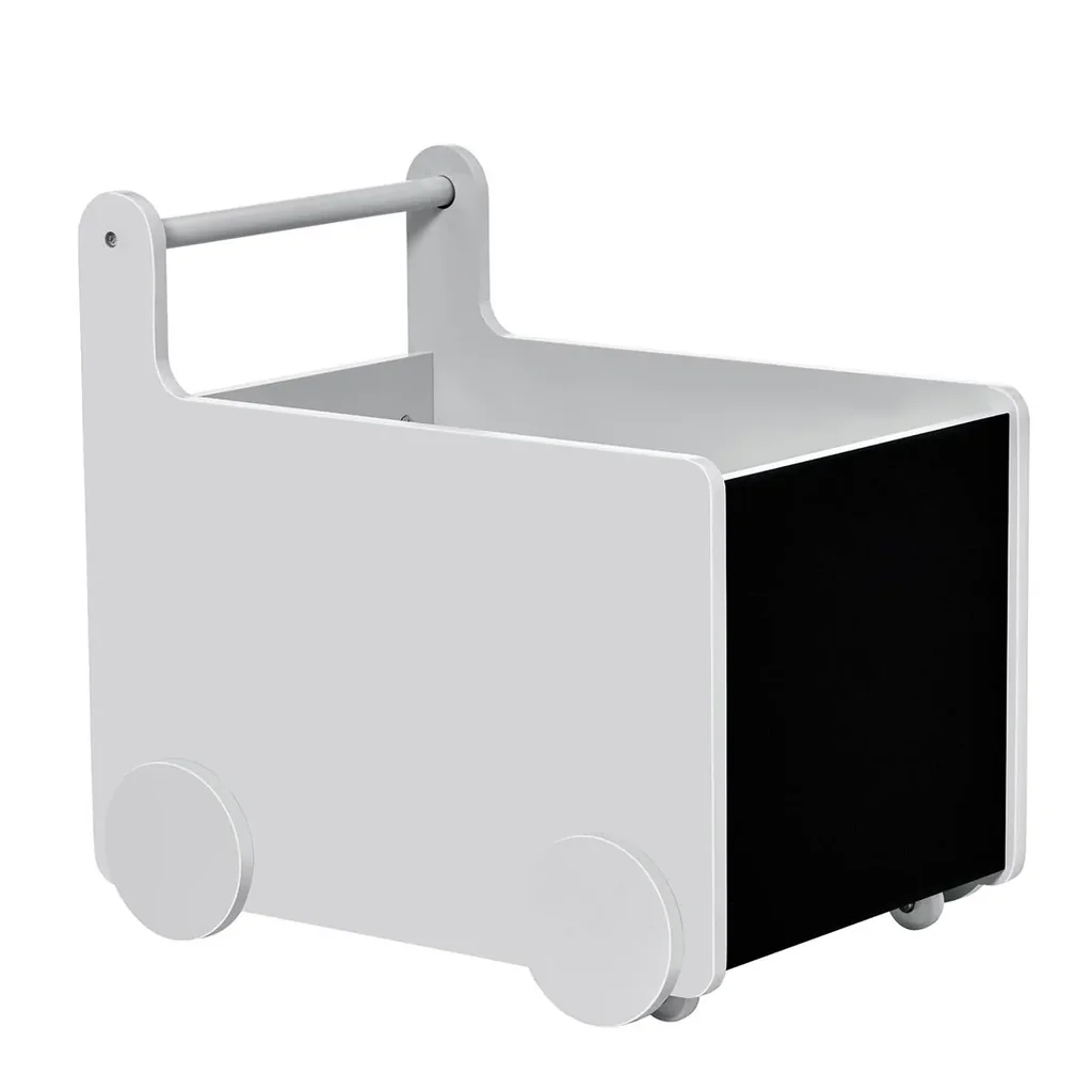2-in-1 Lauflernwagen Aufbewahrungsbox Baby Lauflernhilfe Spielzeugkiste mit Räder Griff Bücherkiste Aufbewahrungskorb fü