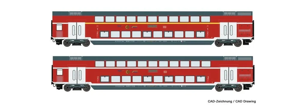 2-tlg. Set: Doppelstockwagen, DB AG (DC)