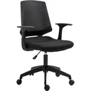 Drehstuhl Bürostuhl Schreibtischstuhl rollbar höhenverstellbar ergonomisch gepolstert Schwarz 62 x 55 x (92 101) cm