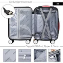 Hartschalenkoffer Ikarus Black M aus ABS 38l 55x35x20cm