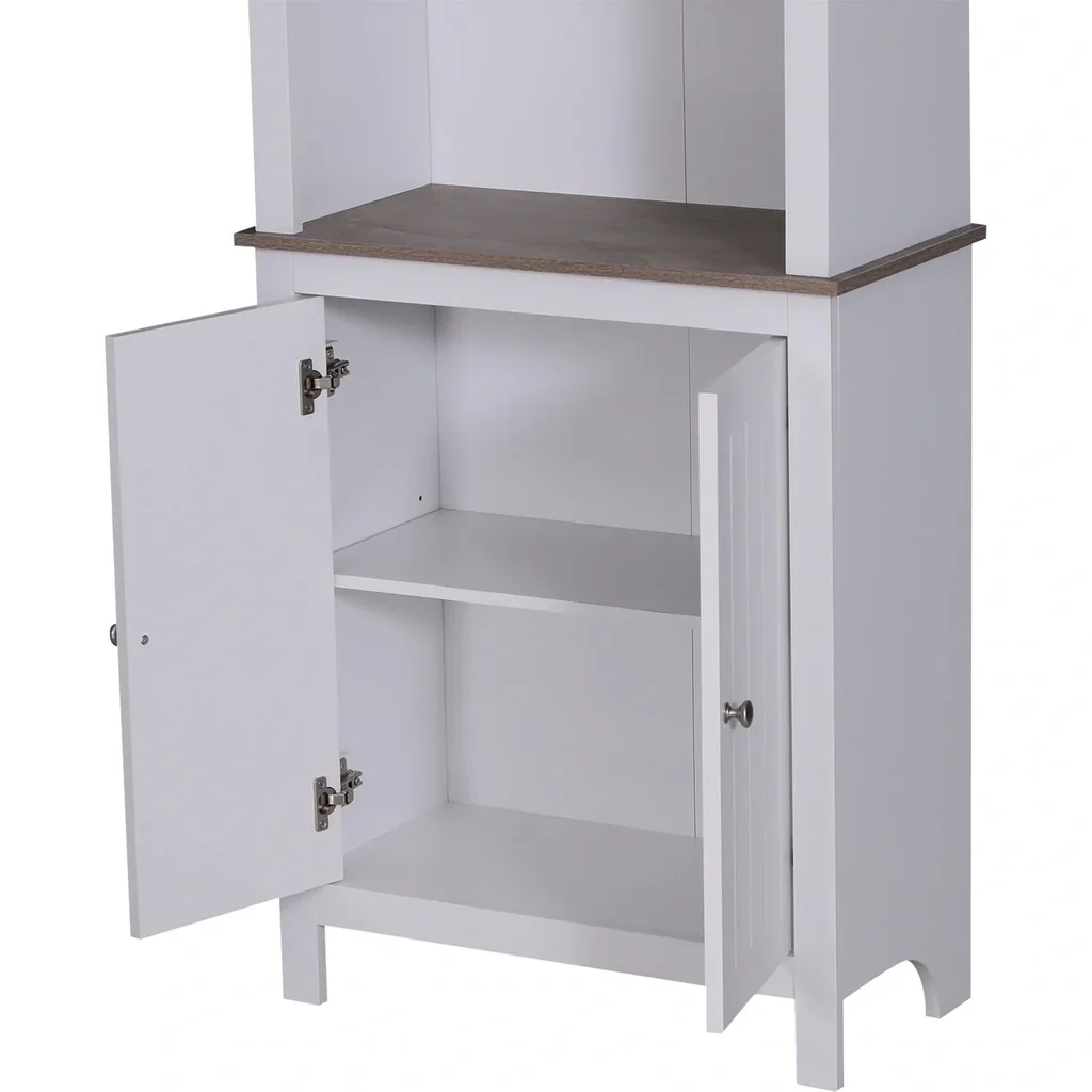 Büroschrank Büroregal Lagerschrank Aktenschrank Bücherschrank 3 x Fach Holz 60 x 30 x 175 cm
