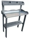 Pflanztisch mit Ablage, grau