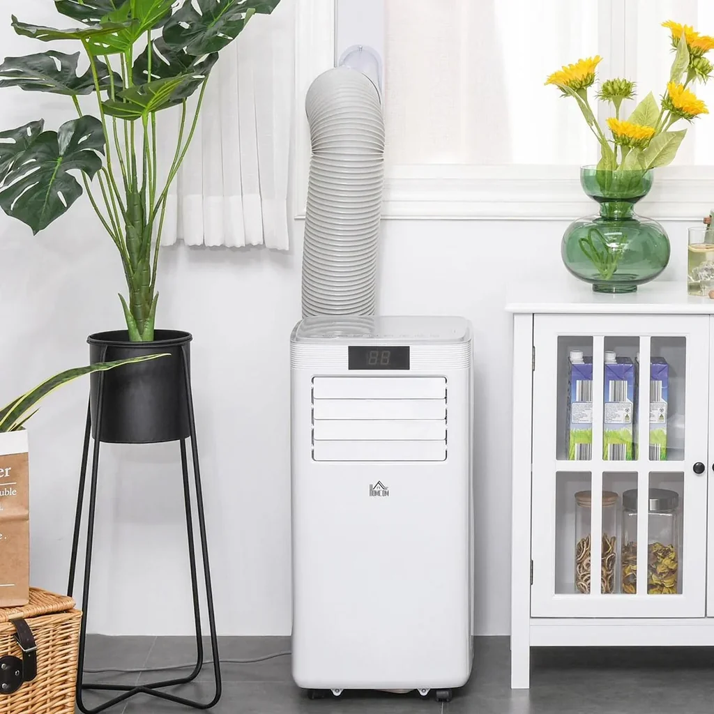 4in1 Klimagerät mit Fernbedienung weiß, grau