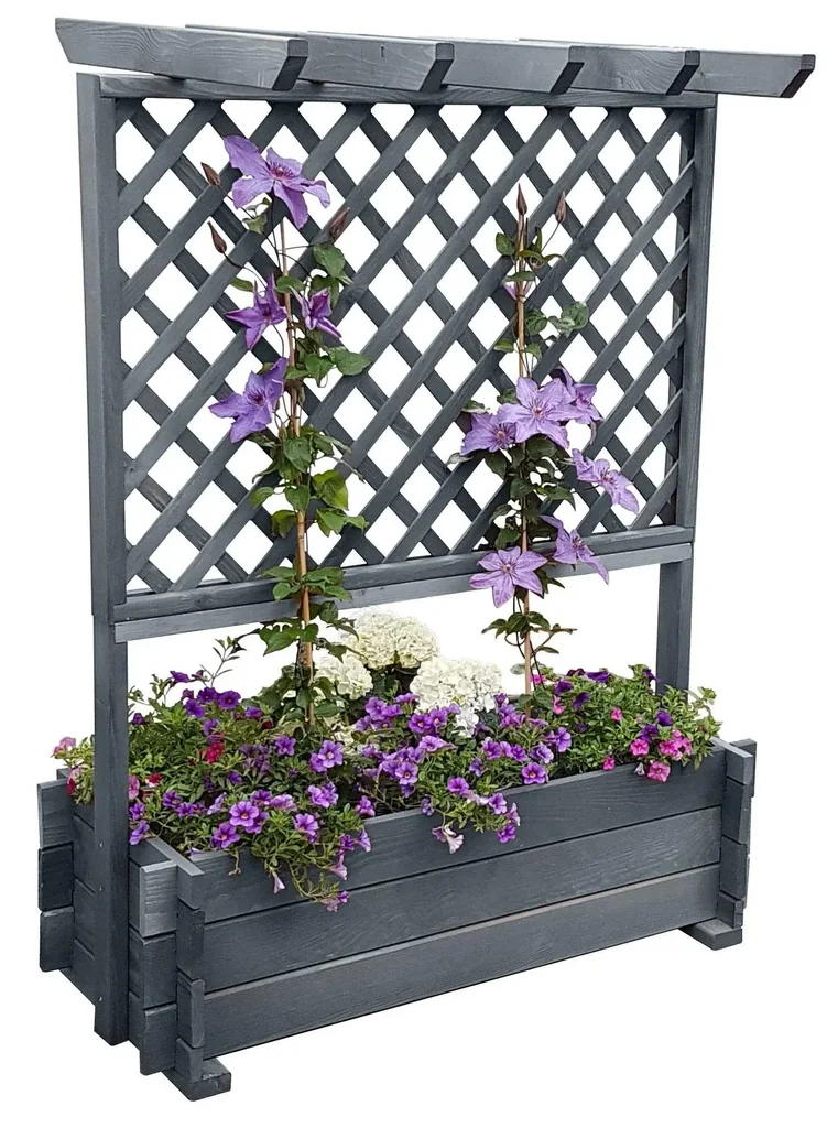 Rankkasten mit Pergola 102/200, grau