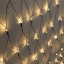 Weihnachts-Netzbeleuchtung mit 160 warmweißen LEDs | für den Innen- und Außenbereich | 200 x 150 cm | MIT Fernbedienung