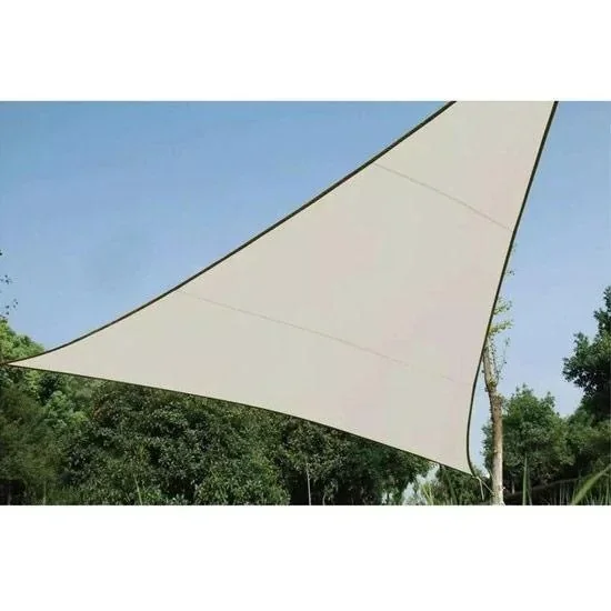 Schattentuch / Sonnensegel Dreieck - 3,6 x 3,6 x 3,6m - Creme