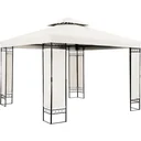 Gartenlaube/ Partyzelt/ Gartenpavillon/ Laube - Creme - 3x3m