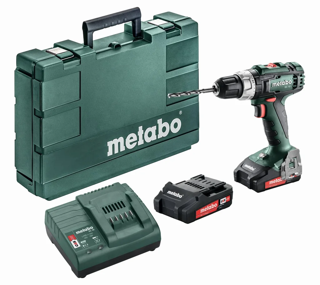 Akku-Bohrschrauber BS 18 L SET inklusive 2 Li-Power Akkupacks 18 Volt (2,0 Ah)