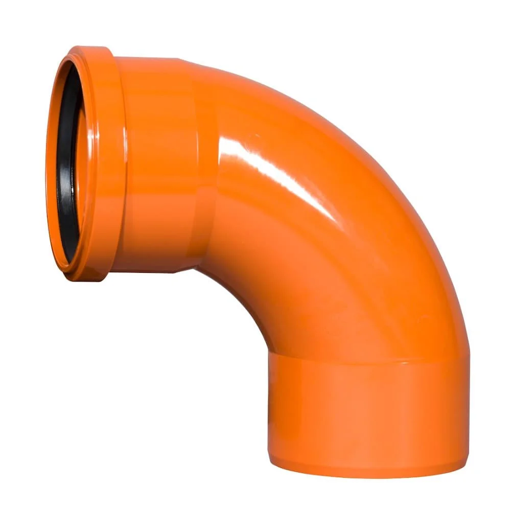 KG Rohr Bogen DN 110, 87 Grad, Abwasserrohrbogen, Kanalrohrbogen