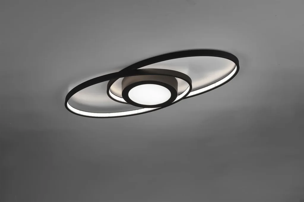 LED-Deckenleuchte GALAXY, 27 W, 3000K, 3000 lm, Switch-Dimmer, Farbe anthrazit