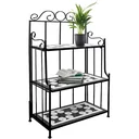 Standtafel Mosaik - 58 x 30 x 115 cm schwarz