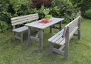 Holz-Garnitur Summer grau