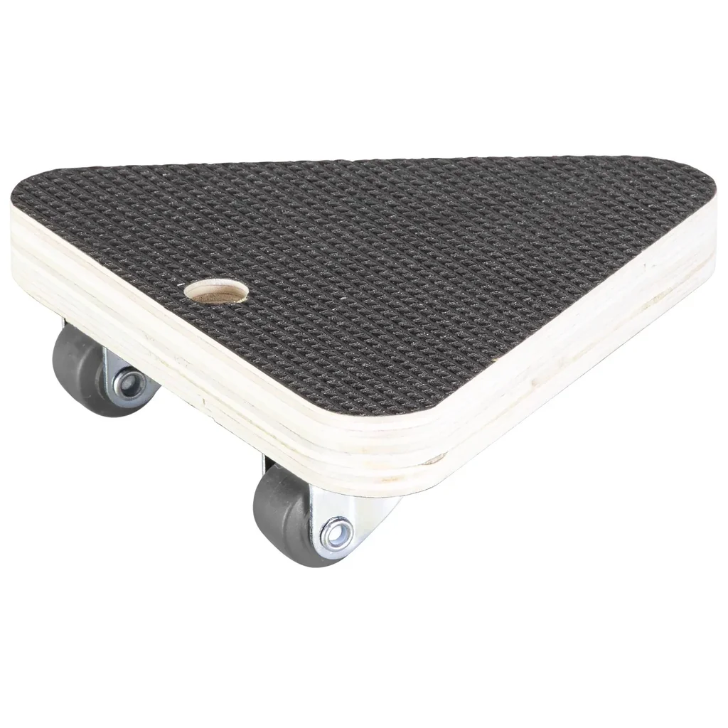 Transporthilfe MM 1314, 14 x 14 x 14 x 4,5 mm, softe Rollen Ø 20 mm, Multiplexplatte Maxigrip FSC®, Tragkraft 100 kg
