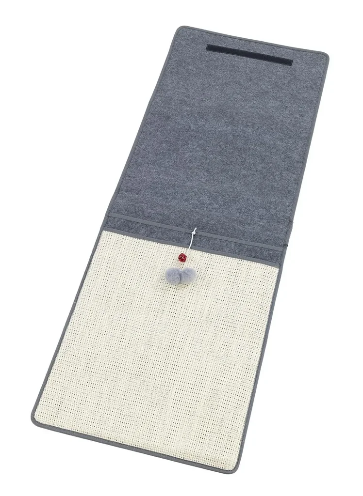 Katzen-Kratzmatte, Anthrazit/ Beige, 128 x 45 cm