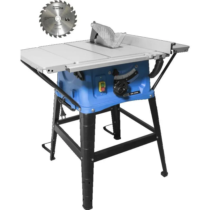 Tischsäge GTK2000 - 58 x 85 x 87cm mit zusätzlichem Holzsägeblatt HM 254x30 - 24 Zähne
