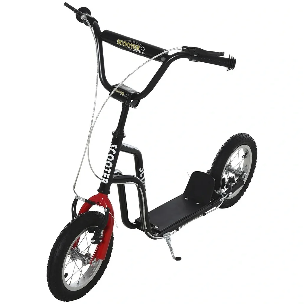 Kinderroller Lenker Verstellbar Scooter Tretroller Cityroller Kinder Roller Kickboard mit Luftreifen 12 Zoll ab 5 Jahre