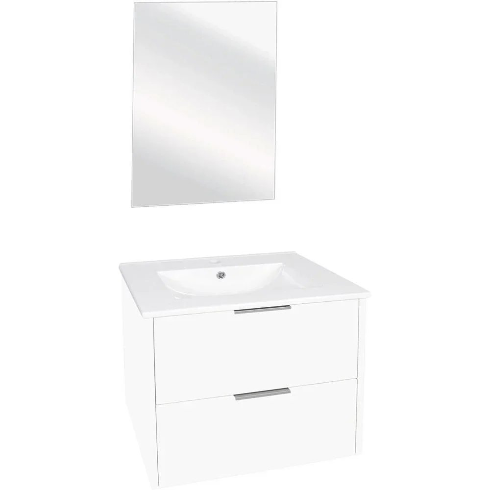 Bolo Badezimmermöbel Knock down 50x61x46cm hoogglans Weiss