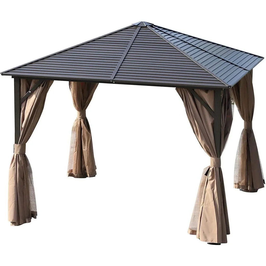 Gartenpavillon mit Laternenhaken